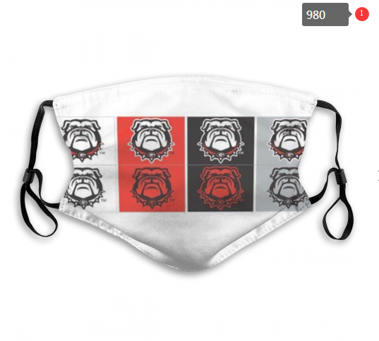 NCAA Georgia Bulldogs #6 Dust mask with filter